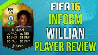 FIFA 16 IF Willian Review (83) Fifa 16 Ultimate Team Player Review!