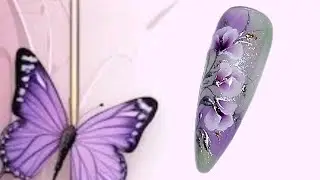 Растекашки. Весенние цветы. Идея маникюра. /Spring flowers. Spring nail design idea.