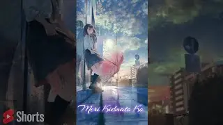 Cartoon Status Love Female | Baarish Ban Jaana Full Screen Status