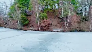 Borecký rybník z dronu 