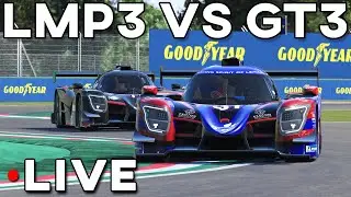 Extreme Rain and Night!!!😱 - Le Mans Ultimate LMP3 vs GT3 IMOLA 70min Race