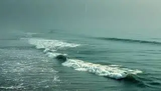 🌧🌊Soft Shoreline Rain | Deep Relaxation🌧🌊☁️ #oceanwaves #oceansounds #stressrelief #coastalcalm 