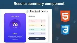 Results summary component  | Desafío Frontend Mentor🚀