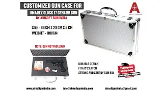 Customized Storage Metal Gun Box For  Umarex Glock 17 Gen4 CO2 Blowback  BB Gun By Airsoft Gun India