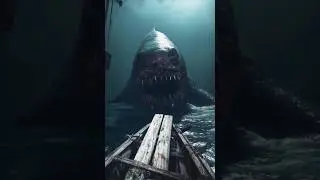 Hidden Ocean Creature Caught on Camera 😳🌊 #megalodon #horror #shark #viralshorts