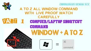COMPUER/LAPTOP SHORT CUT COMMAND | WINDOW + A TO Z SHORTCUT COMMAND | PART- 1