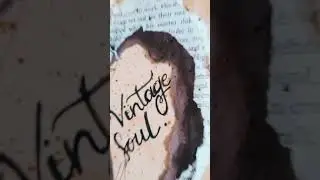 || Artjournaling Process video |Easy bullet journal vintage spread or  month cover page ||