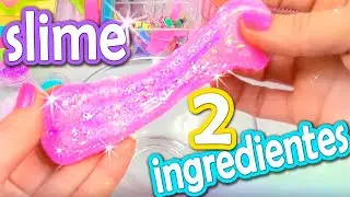 HAZ SLIME CON 2 INGREDIENTES 💦 SI FUNCIONA! S&uacute;per F&aacute;cil