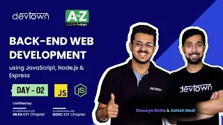 [LIVE] DAY 02 - Backend Web Development using JavaScript, Node.js and Express | COMPLETE in 7 - Days