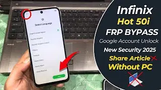 Infinix Hot 50i X6531 Frp Bypass Android 14 Without PC | Palm Store/Setting Not Open ❌ Method 2026
