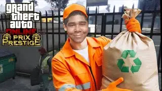 TRABALHANDO DE GARI! - GTA 5 ONLINE: PRIX LUXURY 