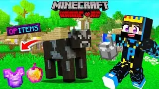 Minecraft but cow drops op item #hardcore #Epic official gamer