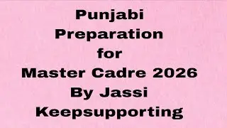 Master cadre Preparation by Jassi #keepsupporting #like #share @studywithjassi 
