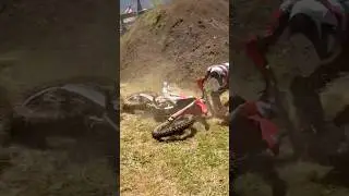 He Crashed into the Hay Bail