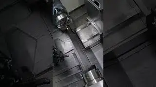 Automated CNC lathe machining