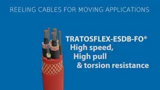 TRATOSFLEX ESDB FO Reeling Cable for Crane Applications inside Container Ports