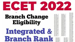 TS ECET 2022 Eligible Branches for Admission & Option Entry | TS ECET 2022