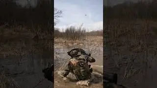 Hardcore Airsoft Fail: Playing in deep water.  #milsim #airsoft #paintball #tactical #flood