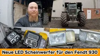 FarmVLOG#538 - Neue LED Scheinwerfer für den Fendt Vario 930 TMS