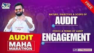 CA Inter Audit Marathon Revision 🔥 | Chapter 1 & Chapter 11 | ICAI | By CA Harshad Jaju | HJ Classes