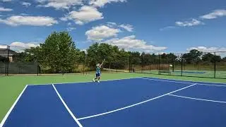 11 year old doing some baseline hitting