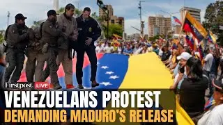 LIVE | Massive Caracas March for Maduro & Cilia Flores: Protest Demands Their Release | Firstpost