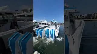 Flexing the legs on this Hcb 42&rsquo; Lujo powered by quad 400 V10s