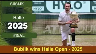 Alexander Bublik wins Halle Open 2025 - Terra Wortmann Open 2025