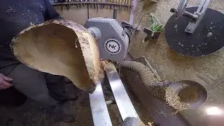 XL Naturrandschale drechseln