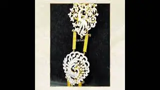 92.5 Sterling Silver Bridal Hair Accessories With 24k gold polish by @reni.walajewellers...