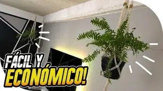 COMO HACER PORTA MACETA COLGANTE MACRAM&Eacute;, BIEN FACIL!