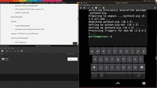 Axuy on Librem 5's phosh (on QEMU)