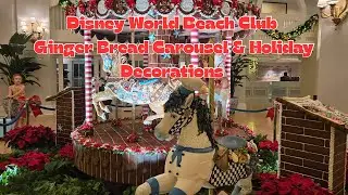 Рождественская карусель и украшения в Disney&rsquo;s Beach Club Resort 2025 | Walt Disney World