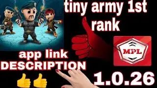 🕵️MPL TINY ARMY MINd blowing  best 1st rank trik..link in DESCRIPTION app by technical hkr..