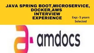 Amdocs Spring Boot interview experience  Selected