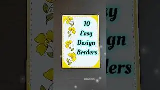Quick and easy project work design borders|Project border designs|Simple project work design borders