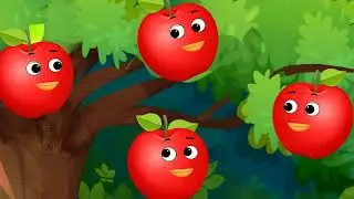 Five Little Apples |  English Rhymes | Rhymes and Nanhe Geet-C | अंग्रेज़ी कविताएं | ClapClap