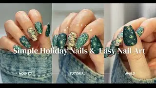 EASY Dip Powder Nails | New Year's Eve Holiday Nails | DIY Nails | Easy Nail Art | Nail Tutorial