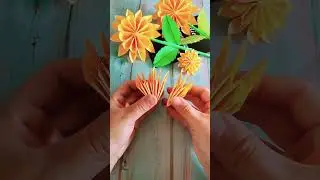 DIY Paper Sunflower | Easy Craft#papersunflower#papercraft#diyflower#easycraft#artandcraft #diycraft