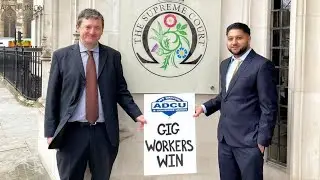 Uber workers to be treated as workers not self-employed. Huge win for the drivers here