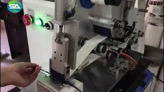 Semi Automatic Wire Labeling Machine Cable Tube Label Folding Machine