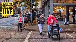 Vancouver Live 🇨🇦 - Around False Creek, Downtown to the Cambie Village (Nov 11, 2024)