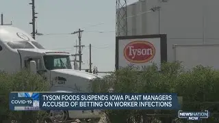 Tyson foods suspends Iowa plant managers accused of betting on worker infections