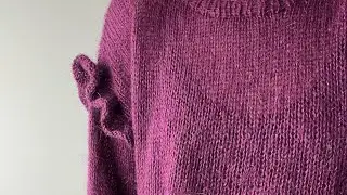 Adām kopā džemperi ar volāniem / how to knit sweater with puffy sleeves with english subtitles