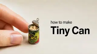 Miniature Canned Mushrooms DIY &ndash; Hyper Realistic Tiny Food Art!