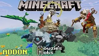 💀 ADDON DE BOSSES PARA MINECRAFT PE 1.21 | MOWZIE'S MOBS 💀