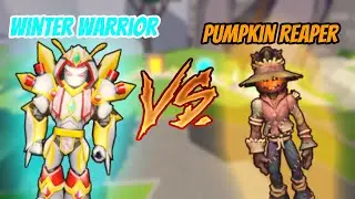 WINTER WARRIOR VS PUMPKIN REAPER | Roblox Giant Simulator