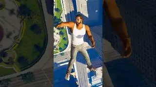 Franklin JUMP From HIGH Building Gta 5 Gameplay #foryou #gta5 #gaming