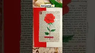 Red journal💡❤️With diy supplies #journal #journalideas #red #viral#shorts #art#diy