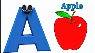 Детская песенка про алфавит ABC 🎵 | A &mdash; это яблоко 🍎 | Милая мультяшная песенка про алфавит ABC #...